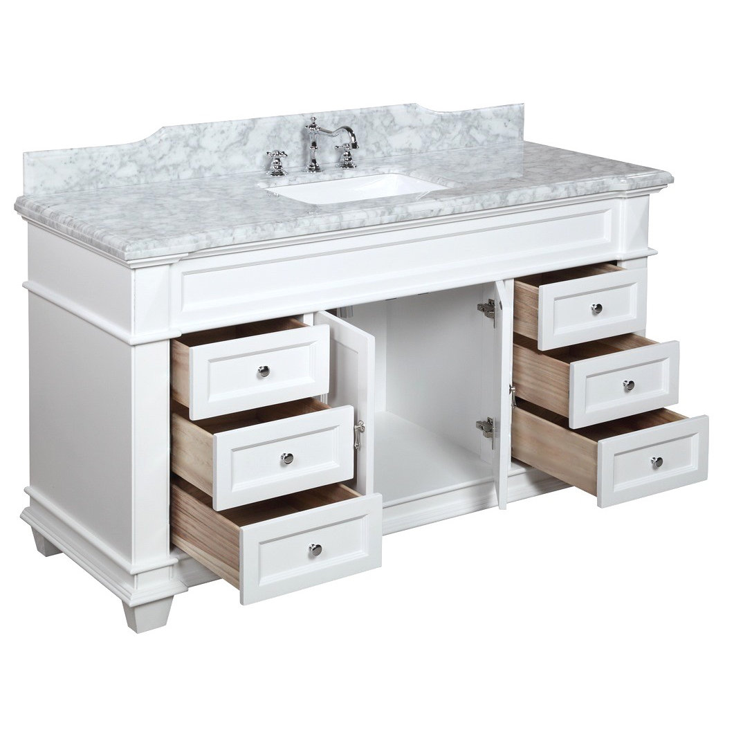 KBC Elizabeth 60" Single Bathroom Vanity Set & Reviews Wayfair